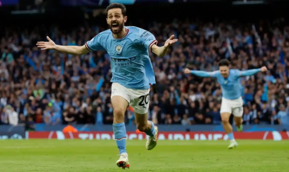 Bernardo Silva Celebrates