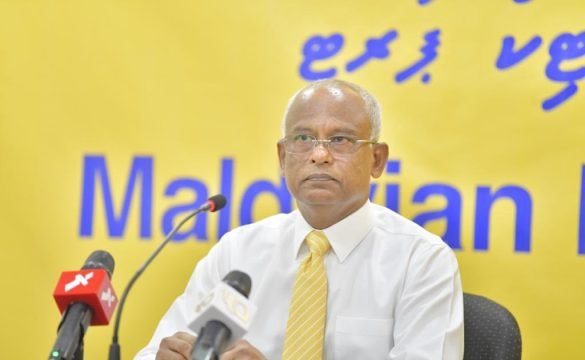 President Ibrahim Mohamed Solih addressing MDP National Congress (Photo/File: MDP)