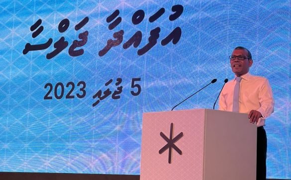 Former President Mohamed Nasheed speaks at The Democrats' inaugural congress (Photo: The Democrats)