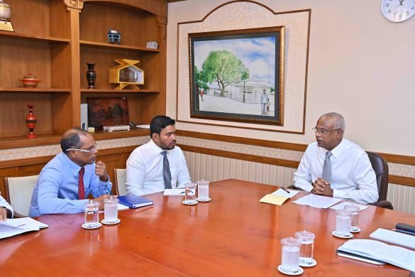 President Ibrahim Mohamed Solih meeting members of the Maldives Journalists Association (File Photo: President's Office)