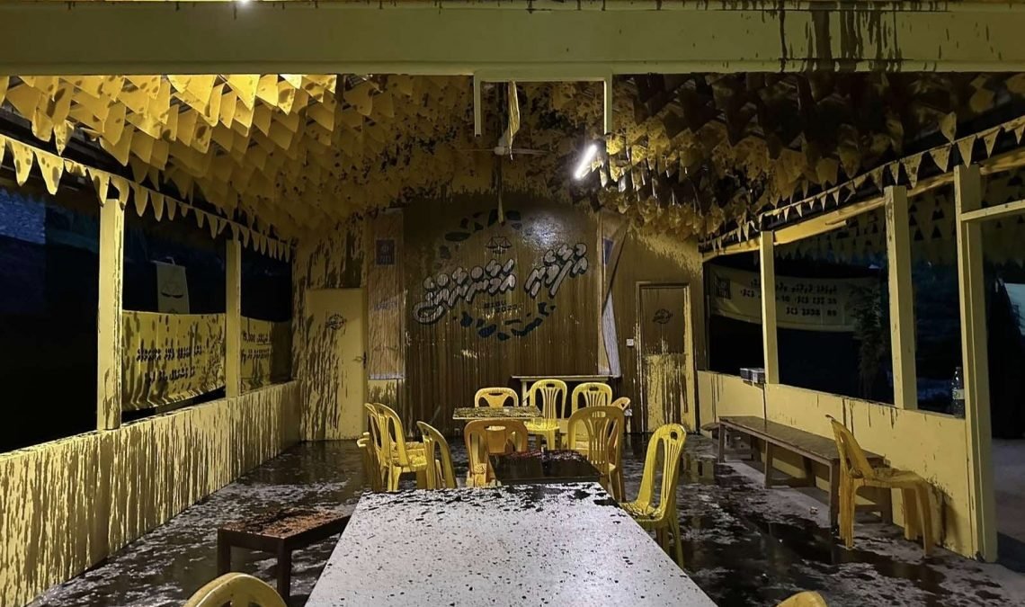 MDP Outpost in Hoandeddhoo Vandalised