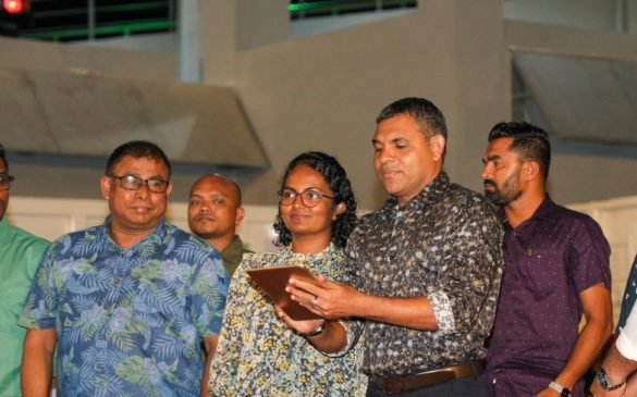 Vice President Fisal Naseem inaugurates the new Malé Waste Transfer Station (Photo: X/ @MoEnvmv)