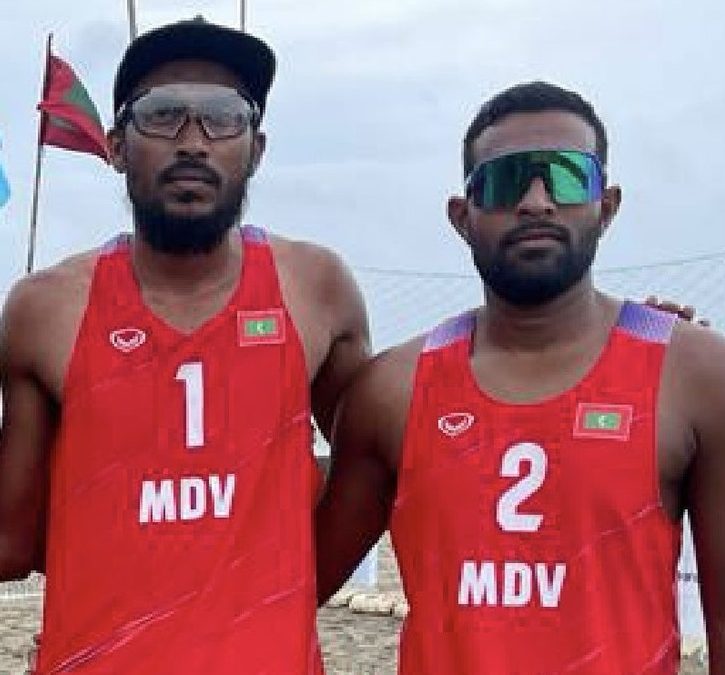 Maldives Pair Breeze Into Quarter-finals of CAVA Men’s Beach Volleyball Tour