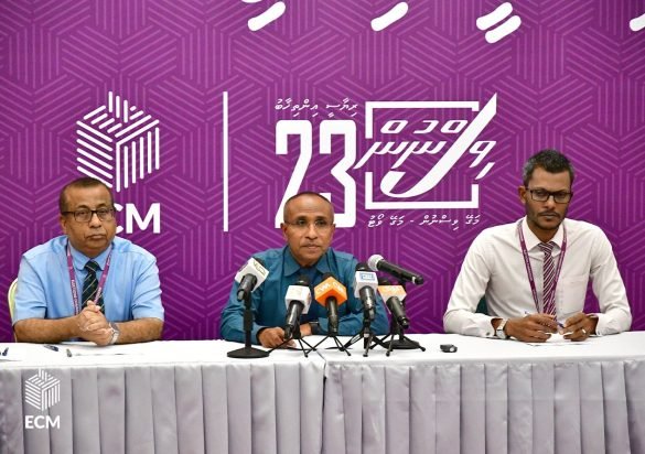 Members of the Elections Commission (EC) at a press conference held on Tuesday, 6 September 2023. (Photo: EC)