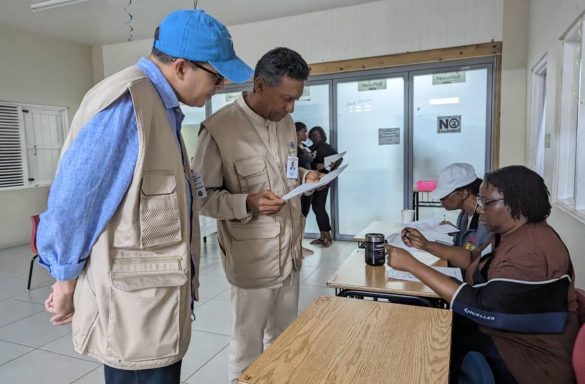 Danny Faure, former President of Seychelles, leads the Commonwealth election observers group to the Maldives (Photo: The Commonwealth)