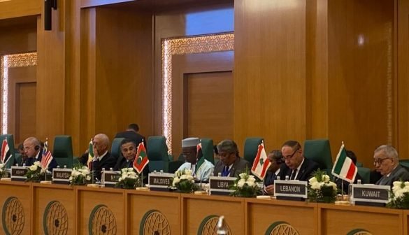 The Extraordinary Meeting of the Organisation of Islamic Cooperation (OIC) Executive Committee held at the OIC General Secretariat in Jeddah, Kingdom of Saudi Arabia, on 18 October 2023. (Photo: X/@MoFAmv)