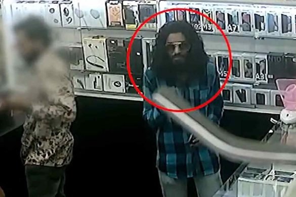 The suspect wanted in connection with the use of counterfeit USD notes at a mobile phone shop. (Screengrab: X/@policemv)