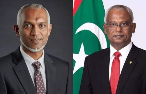 President-elect Mohamed Muizzu and incumbent President Ibrahim Mohamed Solih