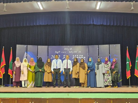 Minister of Cities, Local Government and Public Works Adam Shareef Umar pictured with the participants of the 'Laamaseelu Laamu' event held at Gan Island in Laamu Atoll. | Photo: X/@Adamshareefz