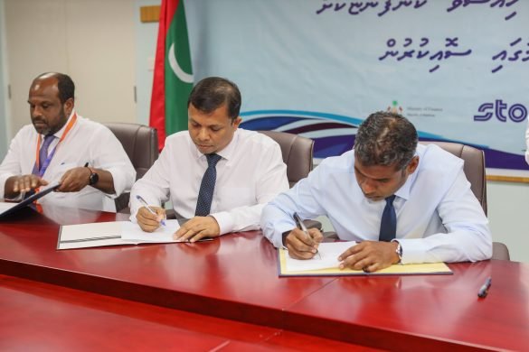 The State Trading Organization (STO) and its subsidiary Allied Insurance Company of the Maldives officially transferred their shares in Maldives Industrial Fisheries Company Pvt Ltd (MIFCO) to the government on Wednesday, 20 December 2023.| Photo: STO