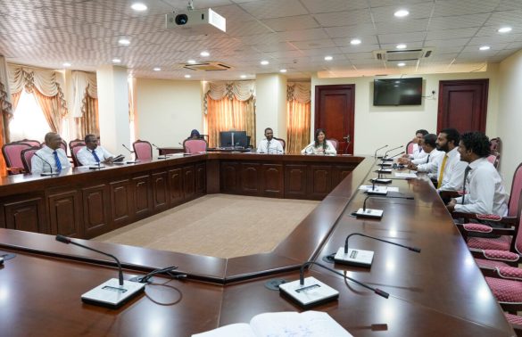 Member of the Parliament Independent Institutions Committee during a meeting held on Thursday, 7 December 2023. | Photo: People’s Majlis