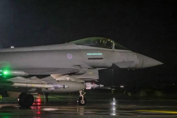 Royal Air Force Typhoon FGR4 to carry out air strikes against Houthi targets